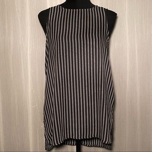 B&W Striped Sleeveless Top